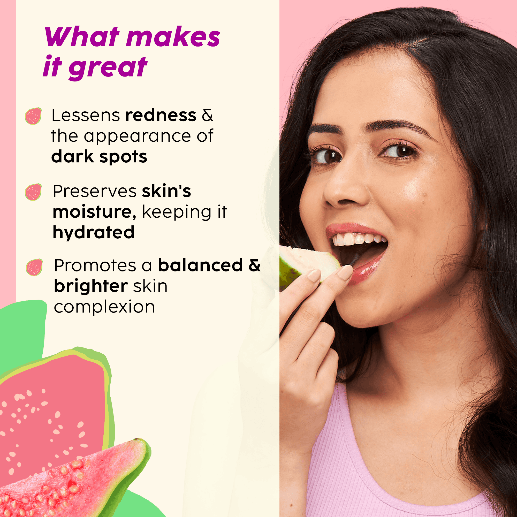 Guava Glow Cleanser for Skin Brightening