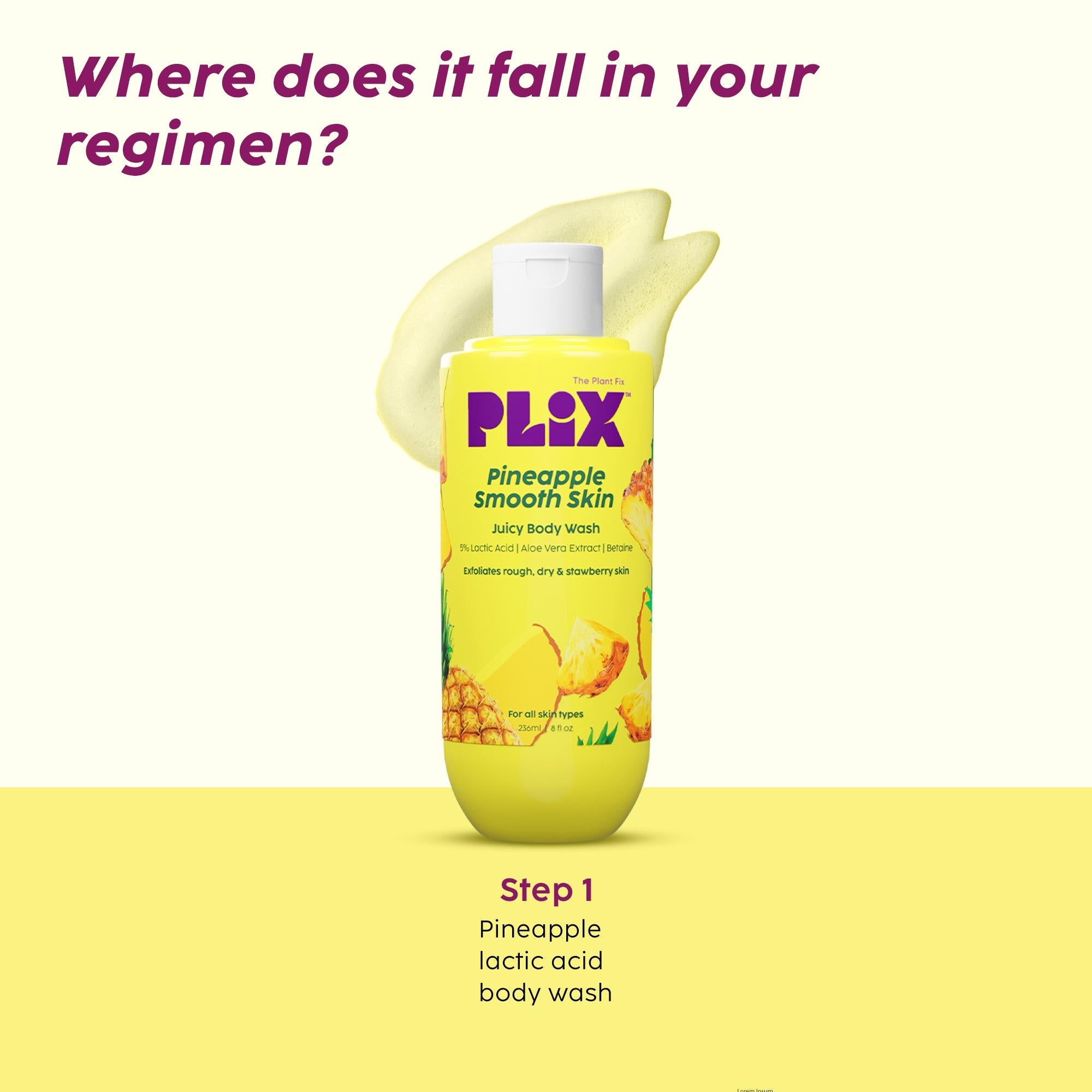 Exfoliating Body Wash with Lactic Acid for Dry Skin
