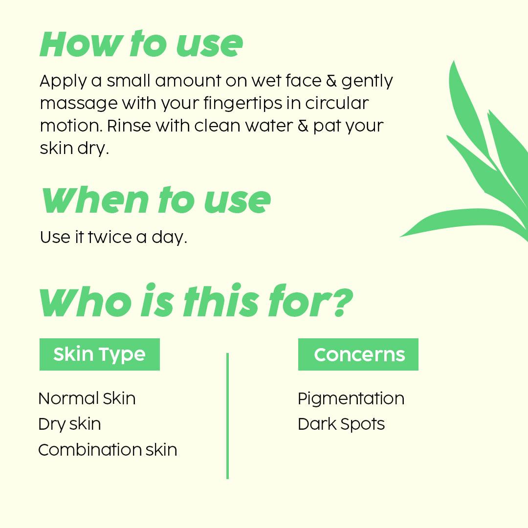 De-pigmentation Facewash with Niacinamide