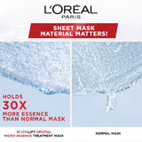 L'Oréal Paris Revitalift Crystal Micro-Essence Sheet Mask, Face Treatment, Crystal-clear Skin, 25g