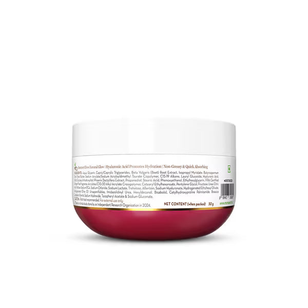 Beetroot Hydraful Light Moisturizing Cream with Beetroot & Hyaluronic Acid for Hydrated Pink Glow
