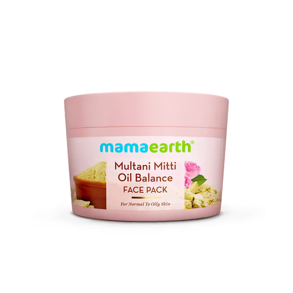 Multani Mitti Oil Balance Face Pack with Multani Mitti & Bulgarian Rose for Normal to Oily Skin