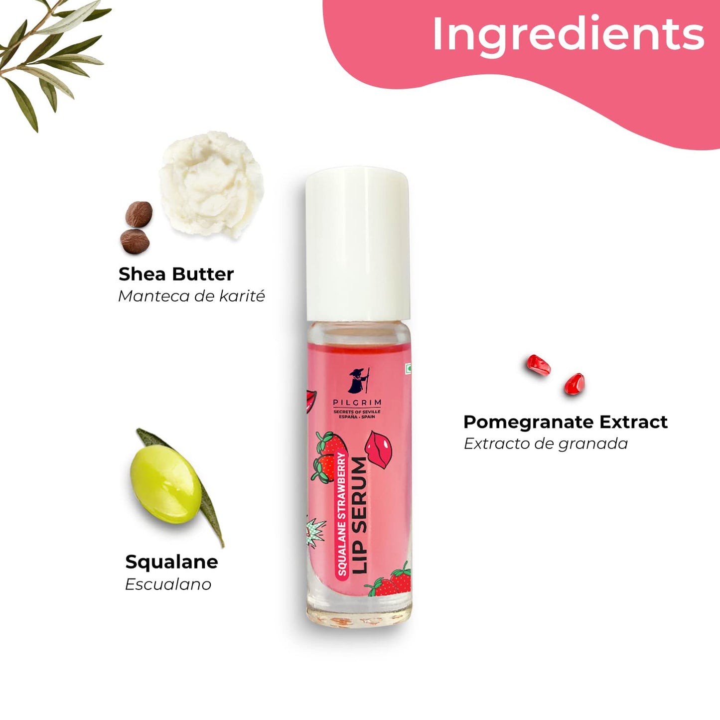 Squalane Glossy Lip Serum With Shea Butter