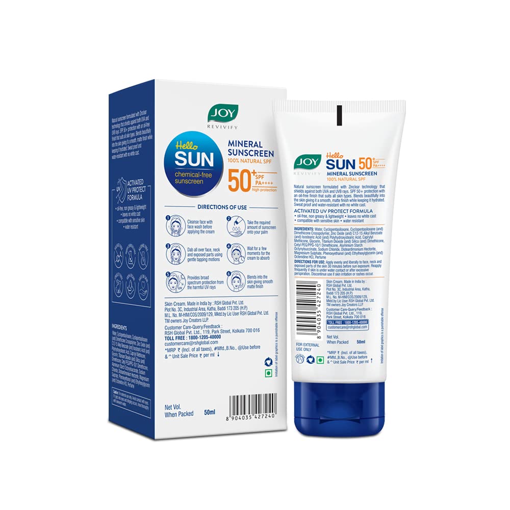 Mineral Sunscreen With Natural SPF & Zinc Oxide