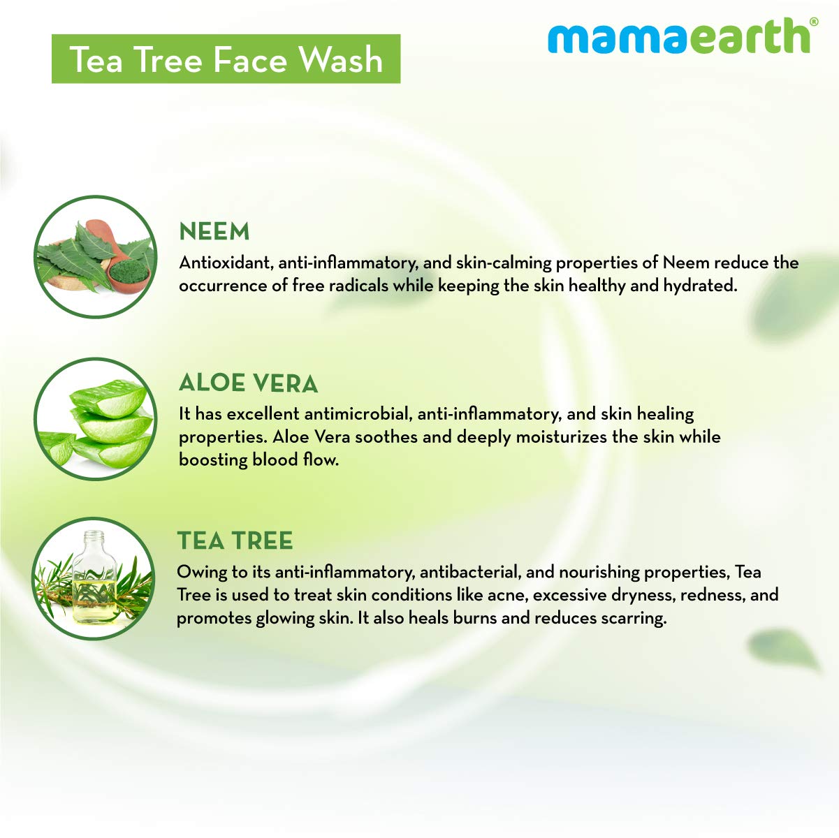 Tea Tree Face Wash For Acne & Pimples