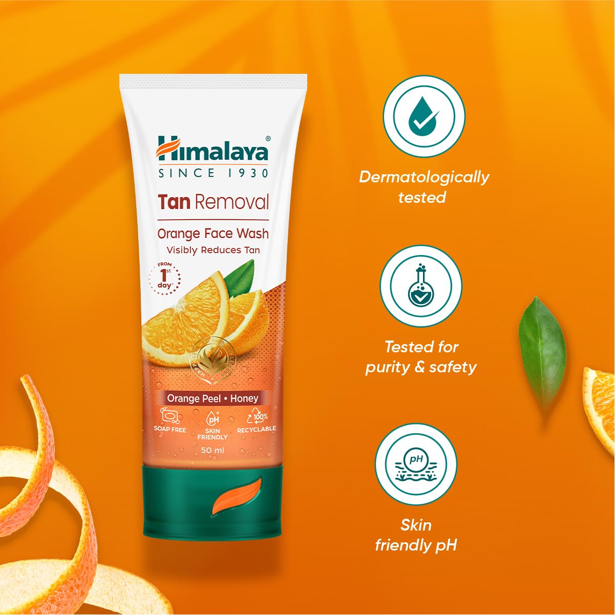 Tan Removal Orange Face Wash