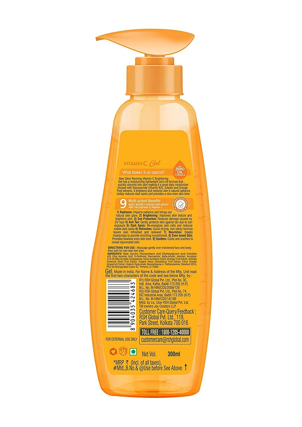 Vitamin C Gel With Orange Peel Extract