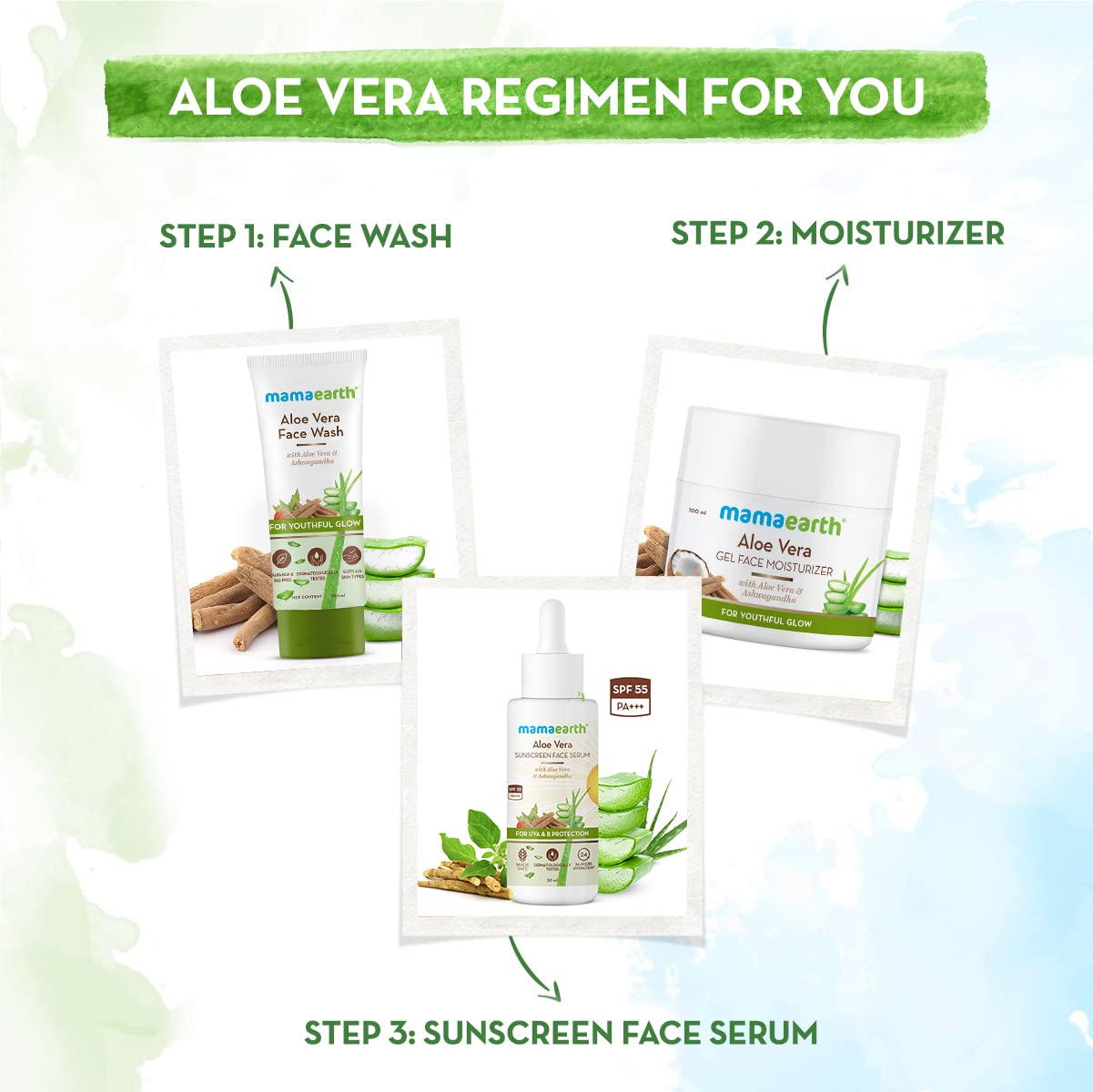 Aloe Vera Sunscreen Face Serum SPF 55