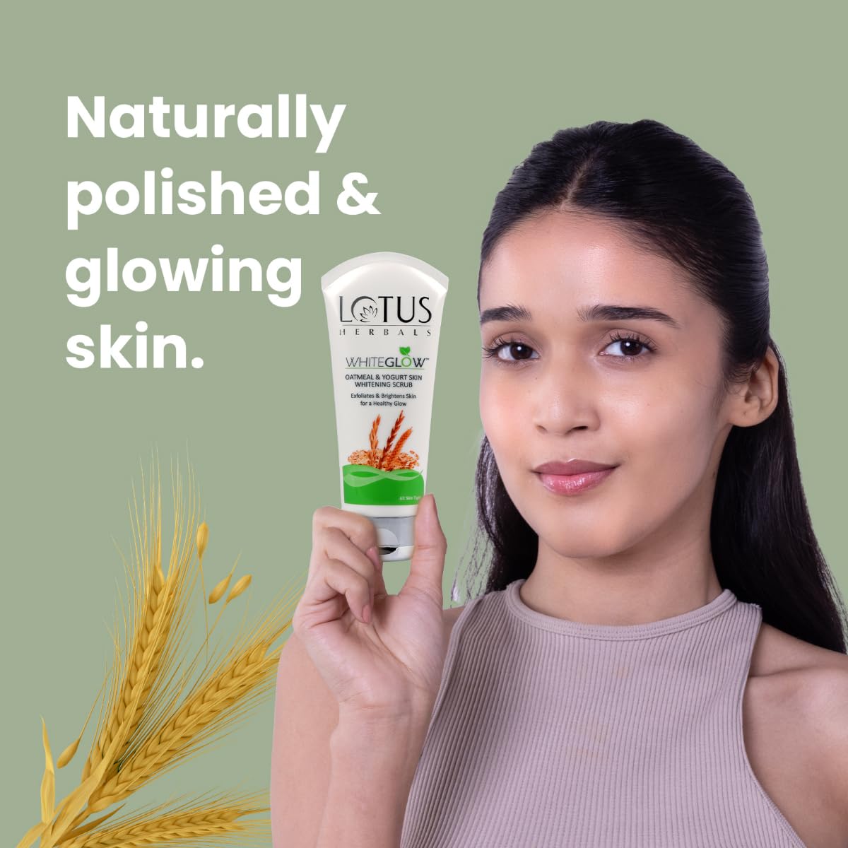 WhiteGlow Skin Brightening Oatmeal & Yogurt Scrub