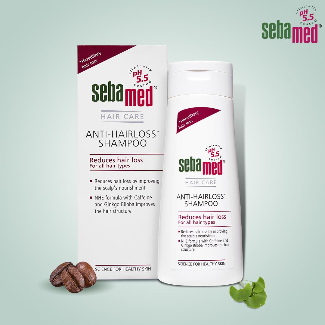 Sebamed Anti-hair Loss Shampoo - Clinically Proven To Reduce Hair Loss With NHE Formula & Caffeine Ph 5.5