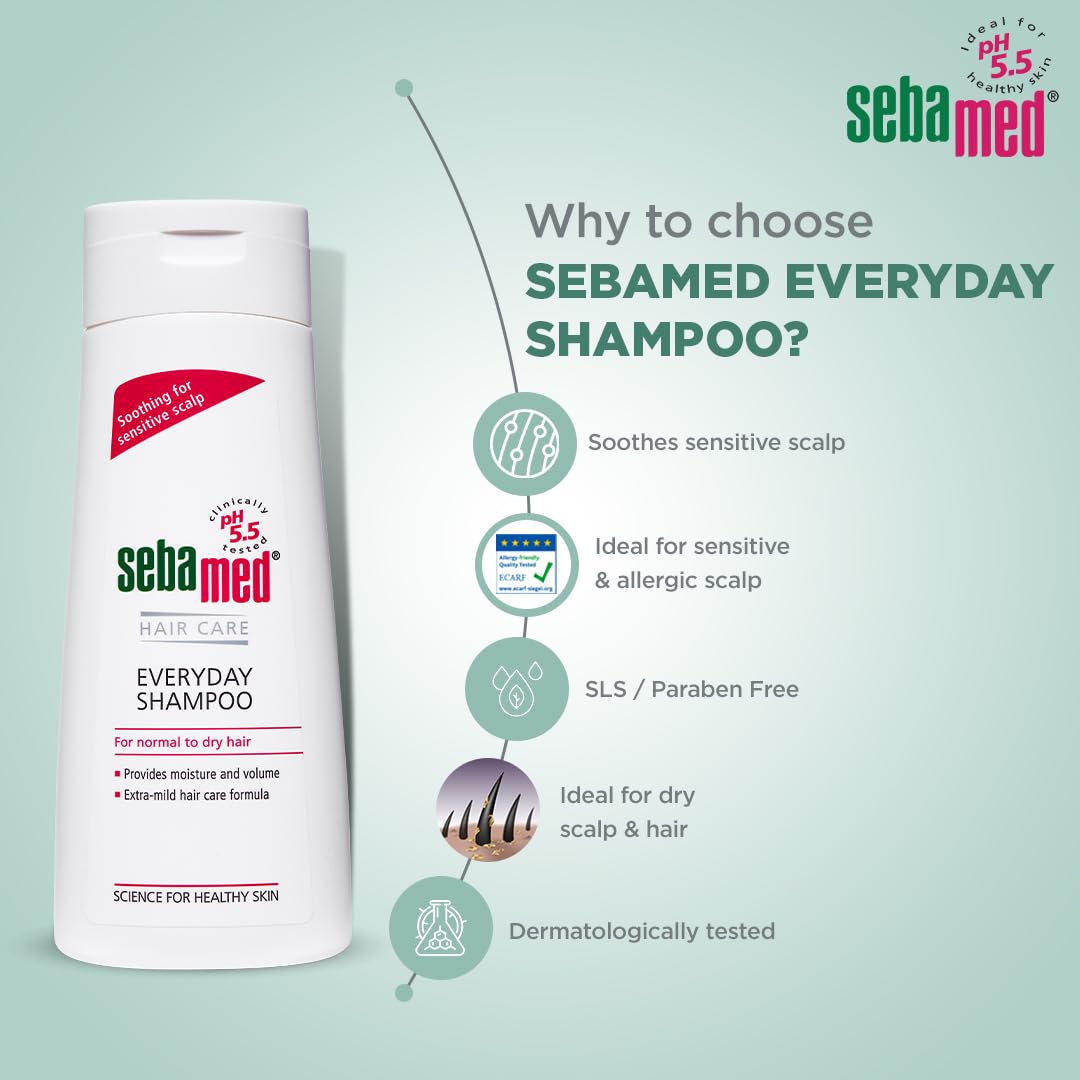 Sebamed Everyday Shampoo - Soothing For Sensitive Normal To Dry Scalp