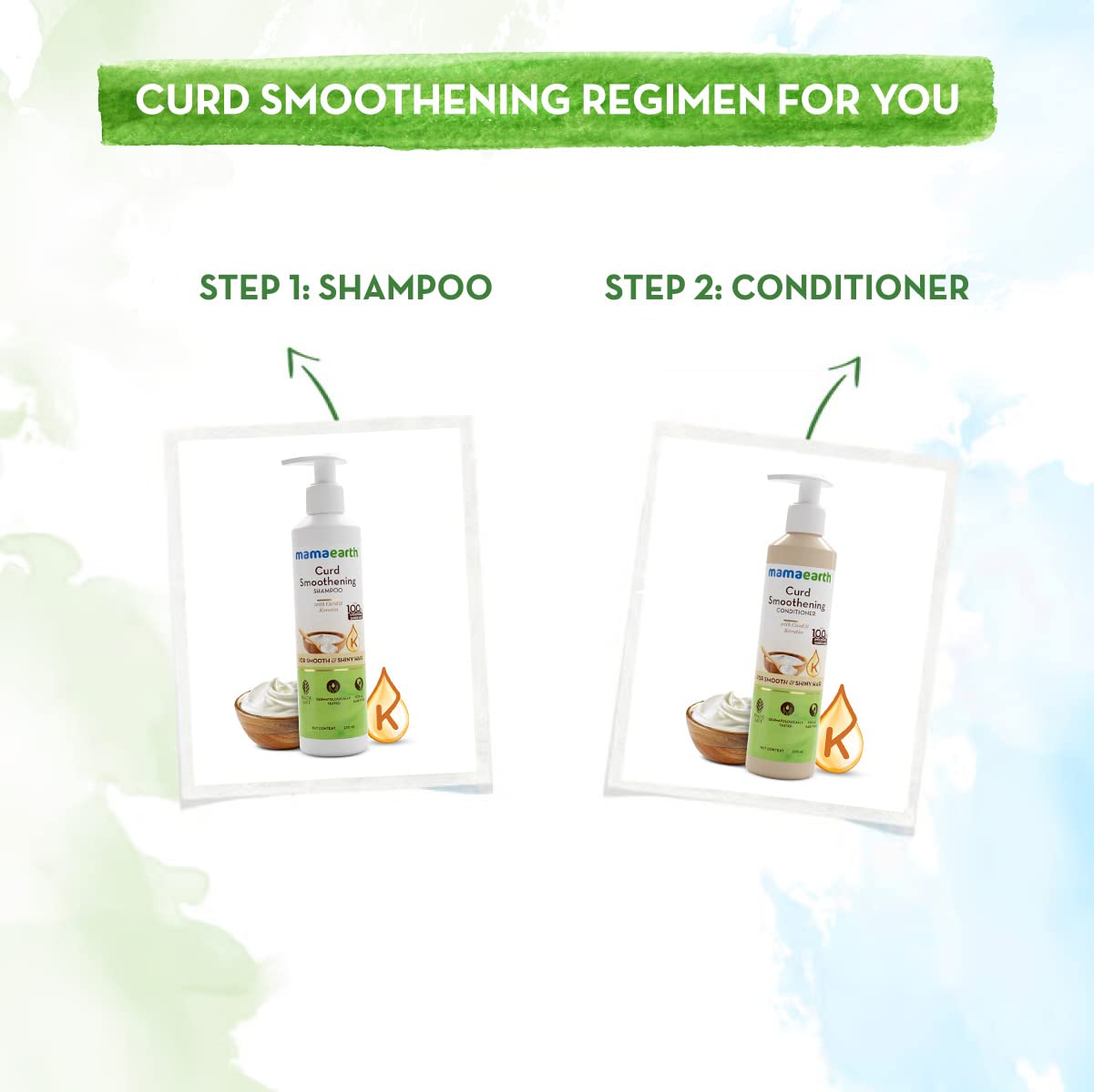 Curd Smoothening Shampoo For Smooth & Shiny Hair