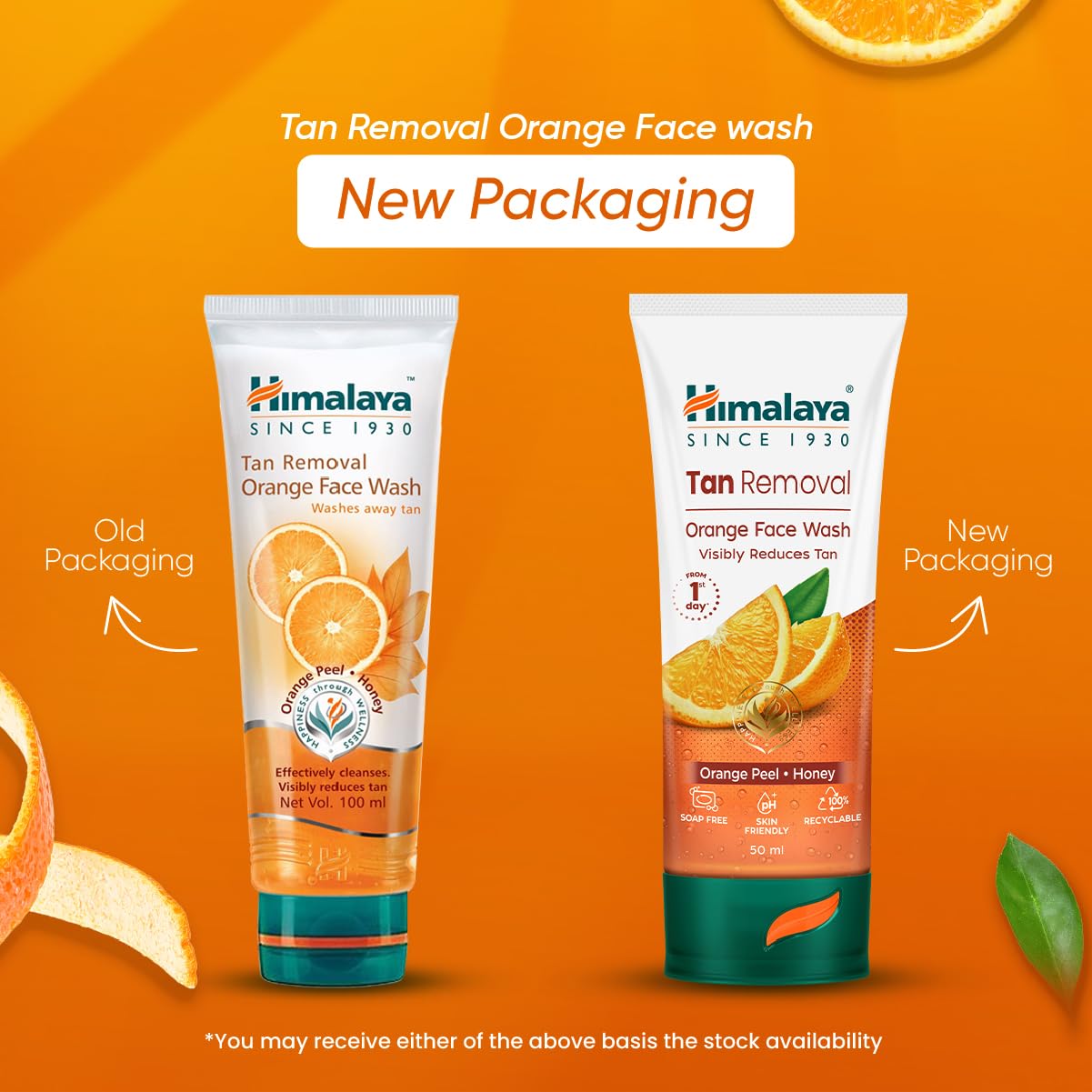 Tan Removal Orange Face Wash