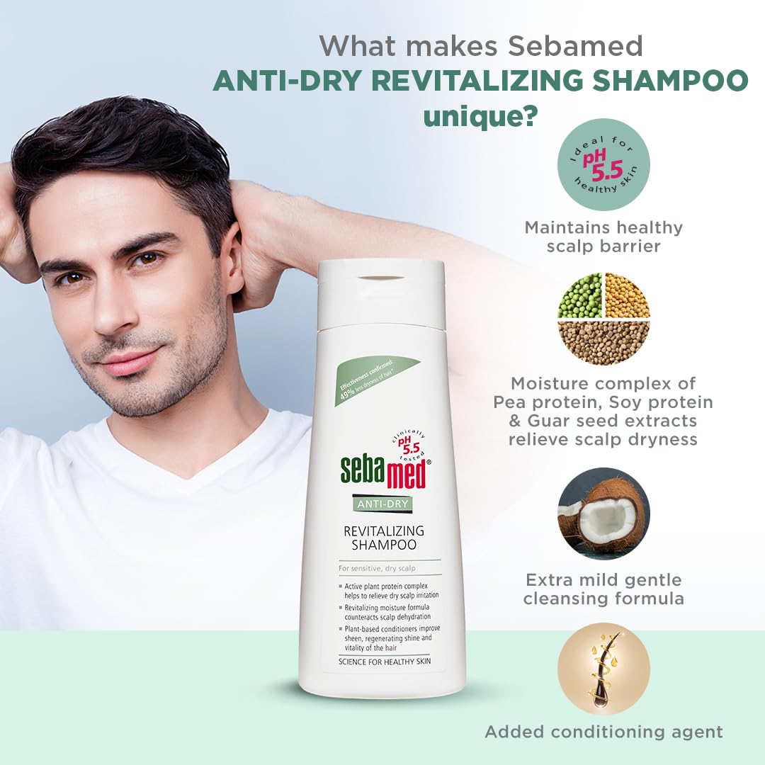 Sebamed Anti-dry Revitalizing Shampoo - Reduces Dryness By 49% In 3 Weeks Ph 5.5