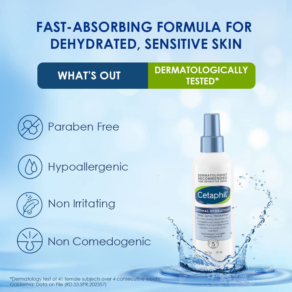 Optimal Hydration Body Spray Moisturizer With Hyaluronic Acid