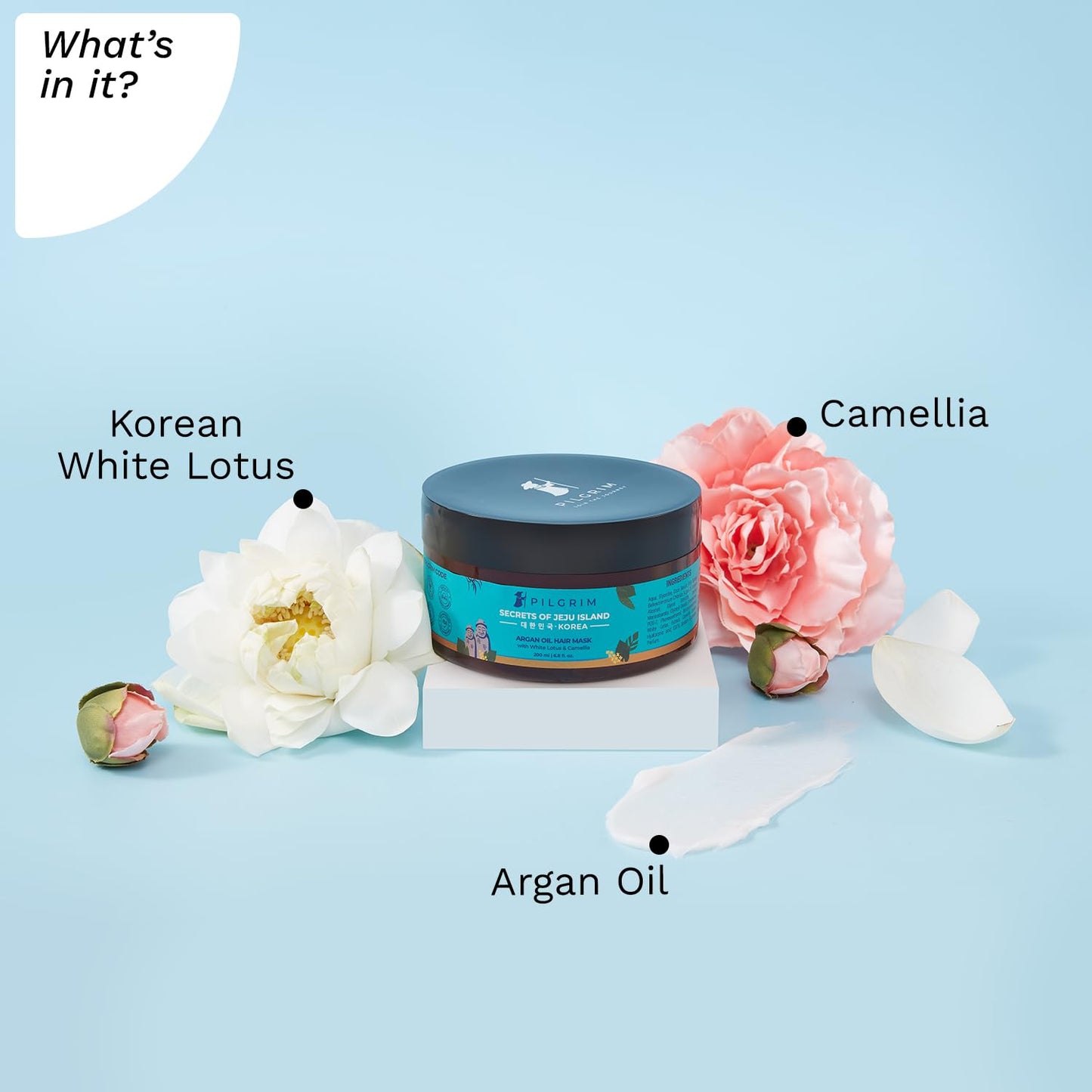 Korean Argan Oil Hair Mask With White Lotus