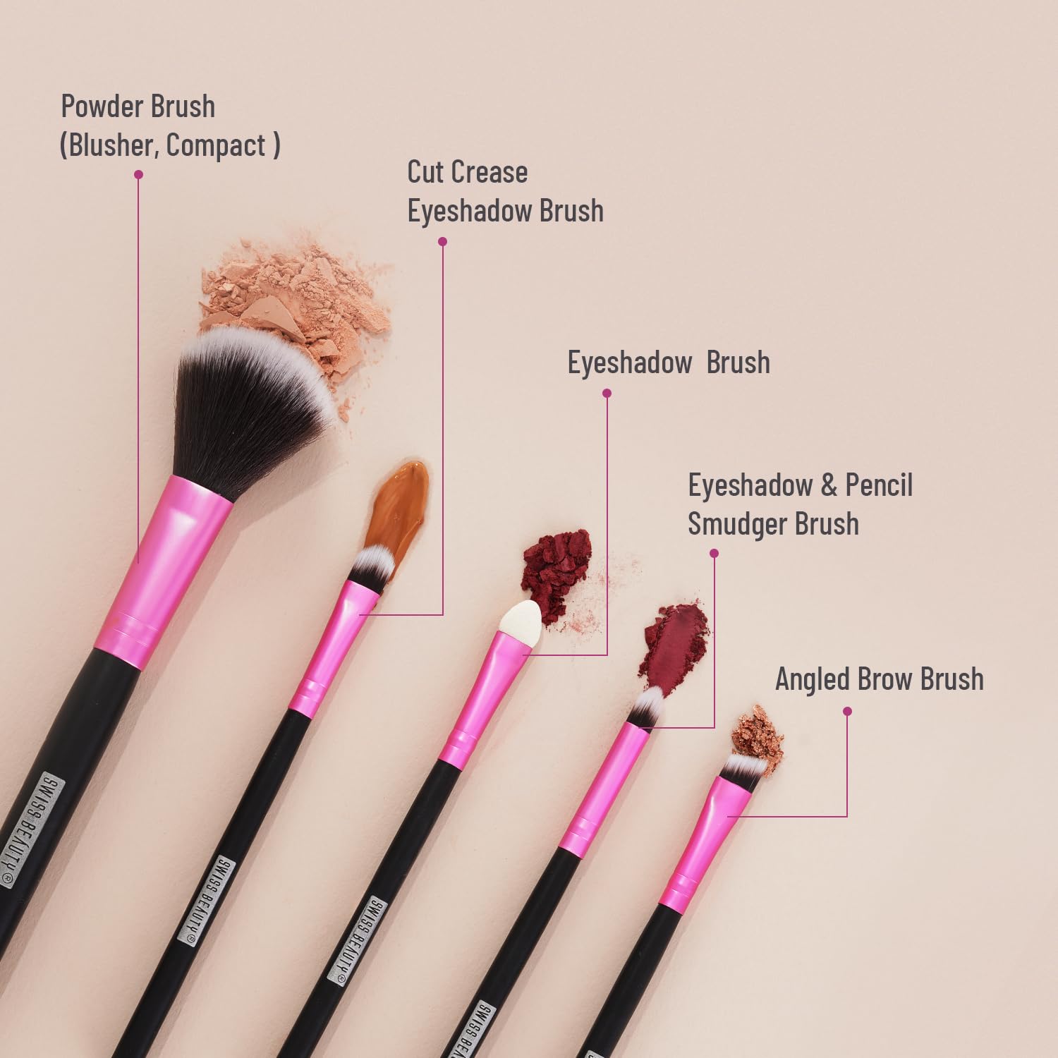Makeup Brushes Set High-Quality Synthetic Fibre