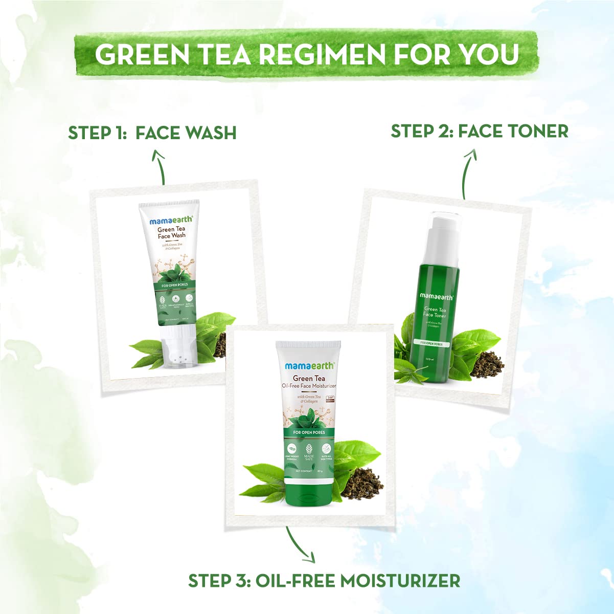 Green Tea Face Toner For Open Pores