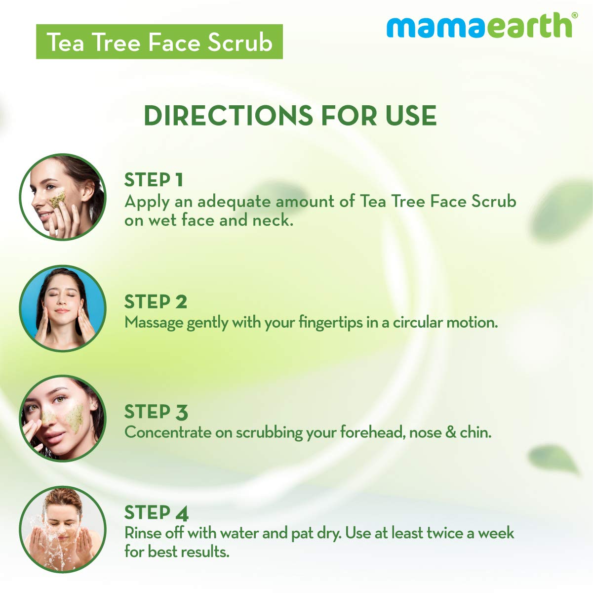 Tea Tree Face Scrub For Skin Purification