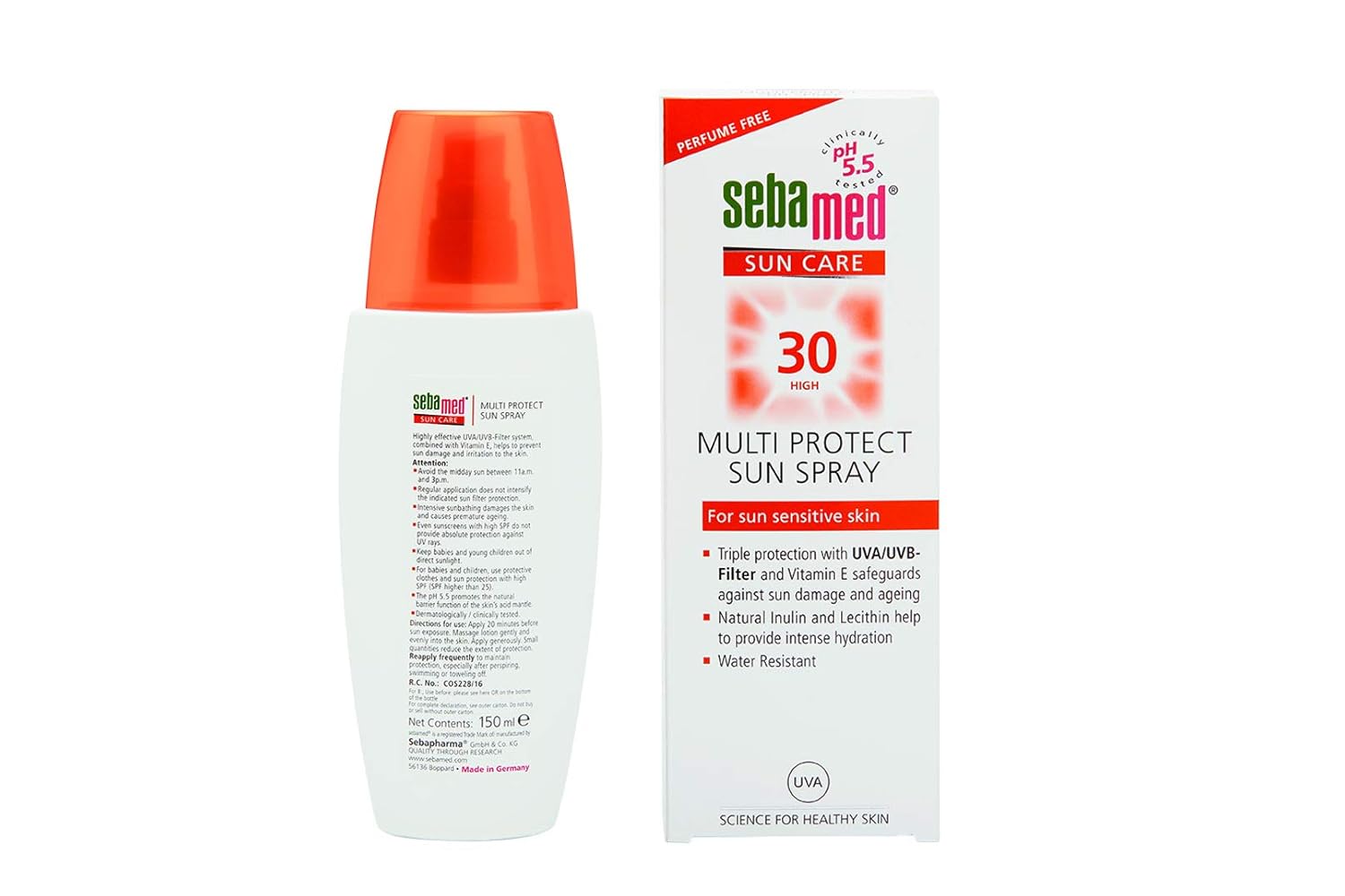 Sebamed Multi Protect Sun Spray SPF 30 PA+ - Lightweight & Easy-to-apply Sunscreen 150 Ml