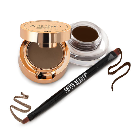 Waterproof Eyebrow & Gel Eyeliner with Brush