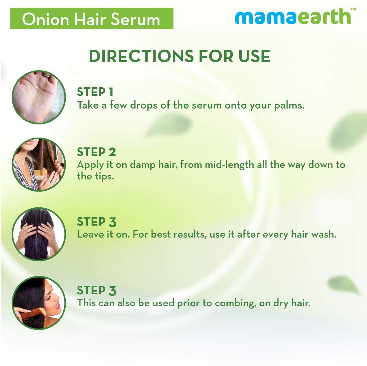 Onion Hair Serum For Silky & Smooth Hair