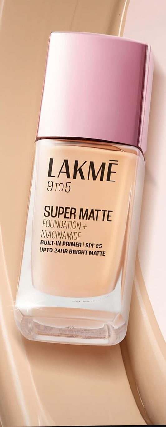 Lakme 9 to 5 Super Matte Foundation Niacinamide Foundation