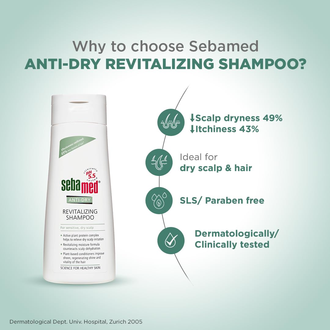 Sebamed Anti-dry Revitalizing Shampoo - Reduces Dryness By 49% In 3 Weeks Ph 5.5