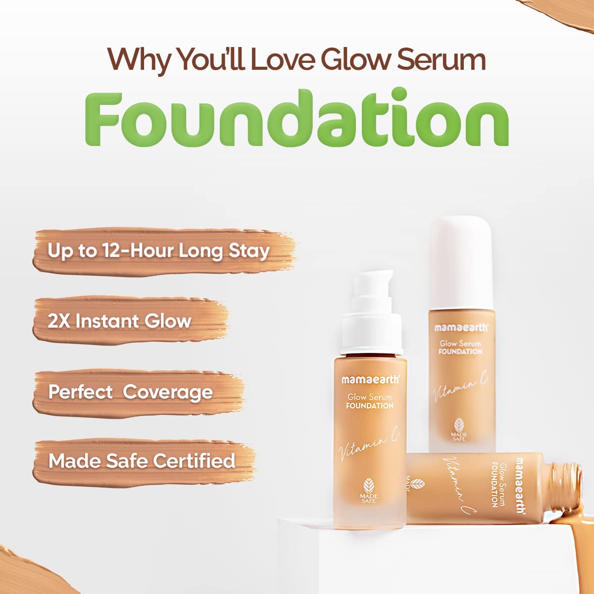 Glow Serum Medium Foundation Dewy With Vitamin C