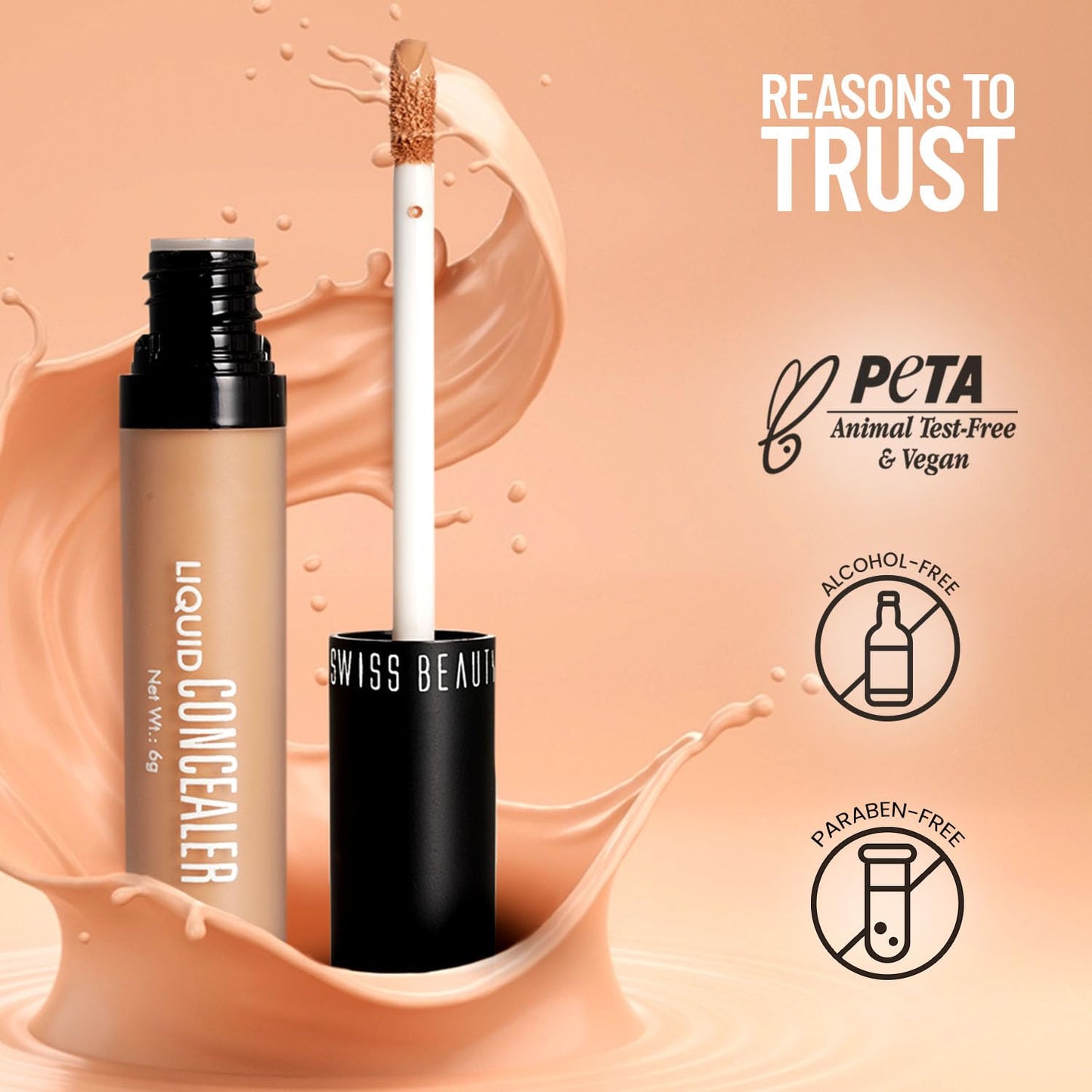 Liquid Light Weight Matte Concealer Full Coverage