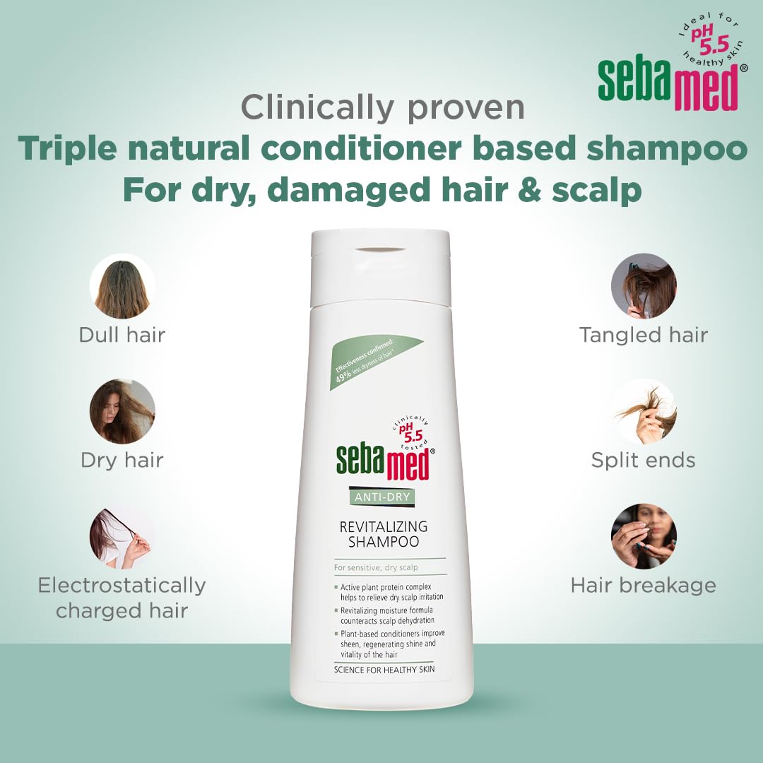 Sebamed Anti-dry Revitalizing Shampoo - Reduces Dryness By 49% In 3 Weeks Ph 5.5