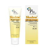 Fixderma Shadow Sunscreen SPF 30+ PA+++ Cream For Dry Skin | Broad Spectrum For UVA & UVB Protection | Non-Greasy | Water Resistant | No White Cast | Sunscreen For Dry Skin | For Men & Women | 75g