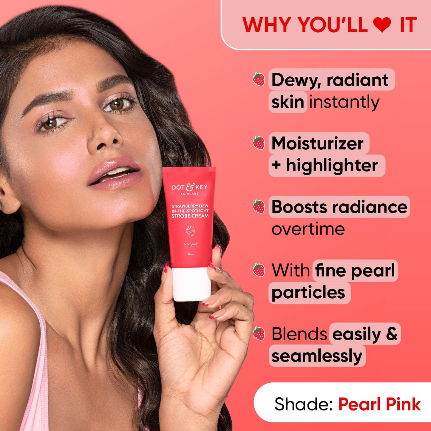 Strawberry Dew Strobe Cream For Radiant Skin