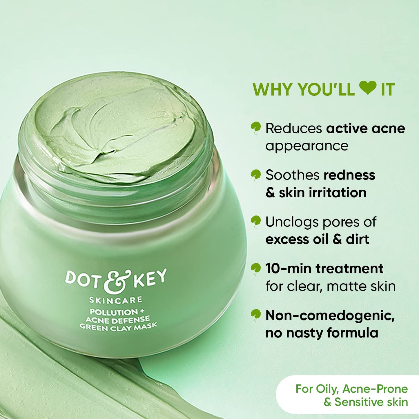 Pollution + Acne Defense Green Clay Mask