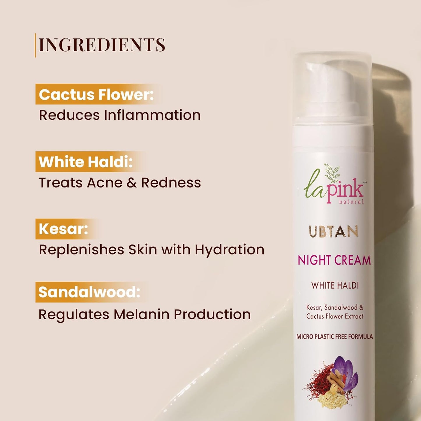 Ubtan White Haldi Night Cream