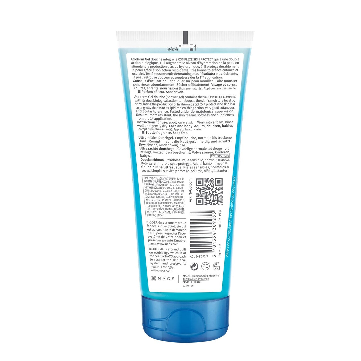 Atoderm Gentle Shower Gel For Normal To Dry Skin