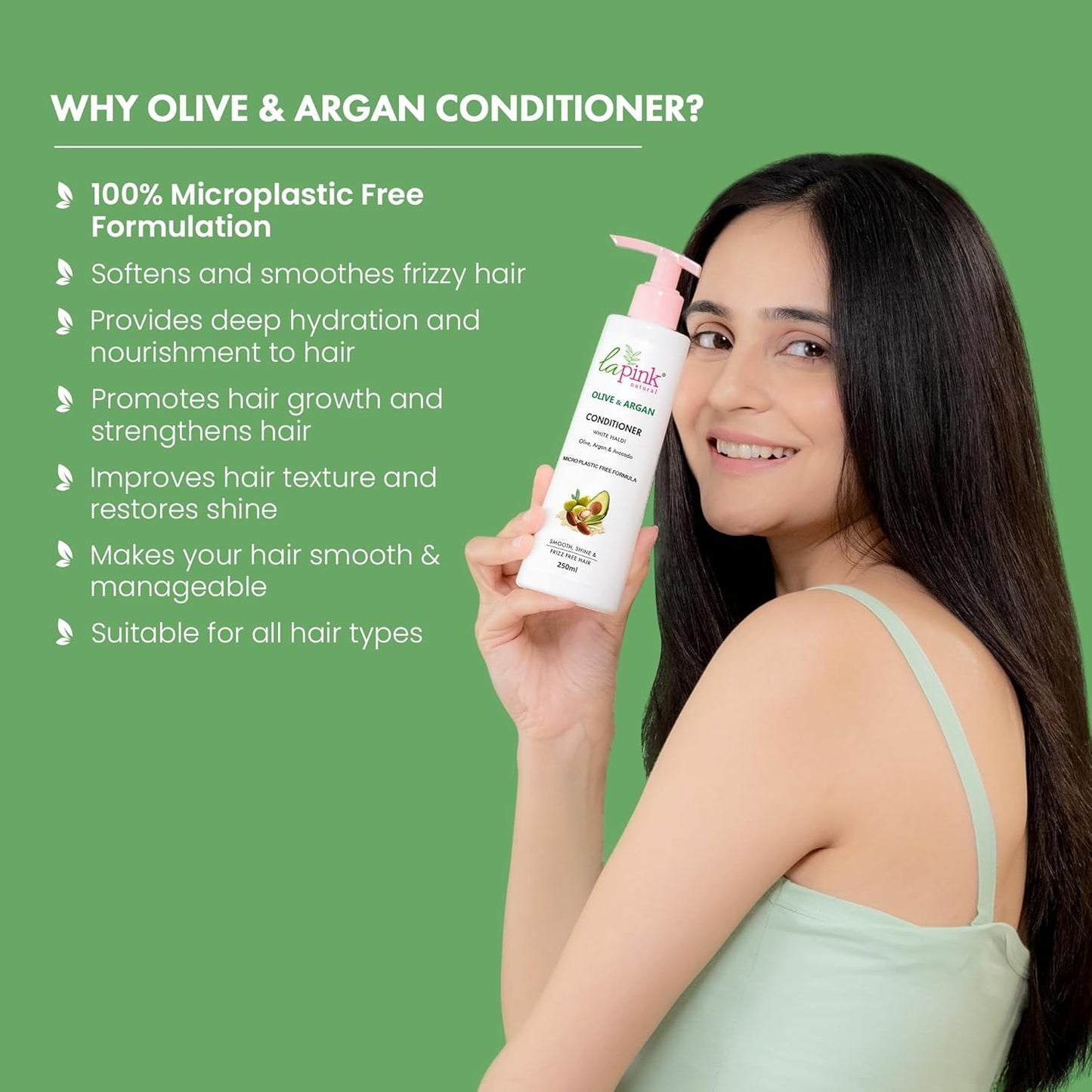 Olive Argan Conditioner for Smooth Shiny Hair