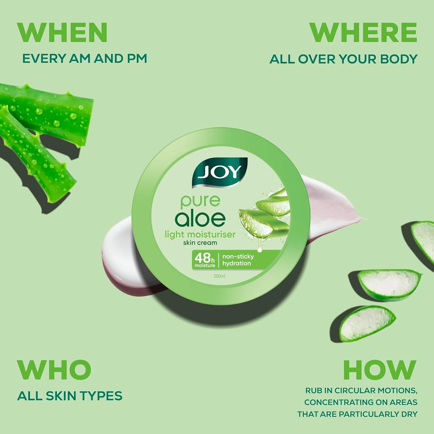 Pure Aloe Cold Skin Cream With 6 Active Actions