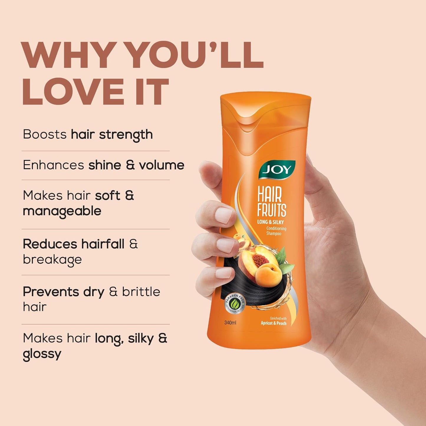 Apricot & Peach Conditioning Shampoo For Silky Hair