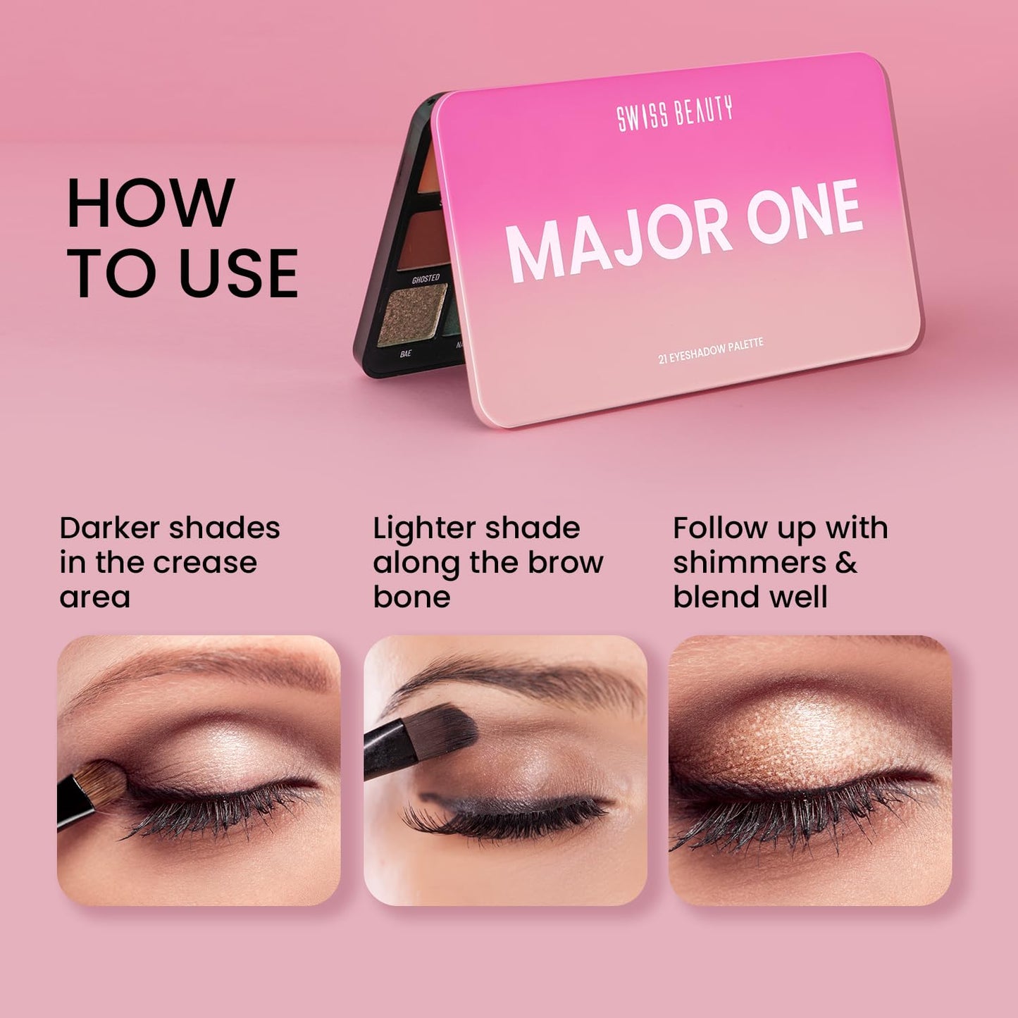 Major One Eyeshadow Palette with 21 Shades