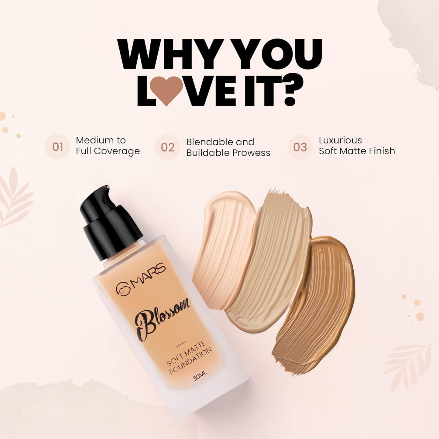 Blossom Soft Matte Full Coverage Foundation