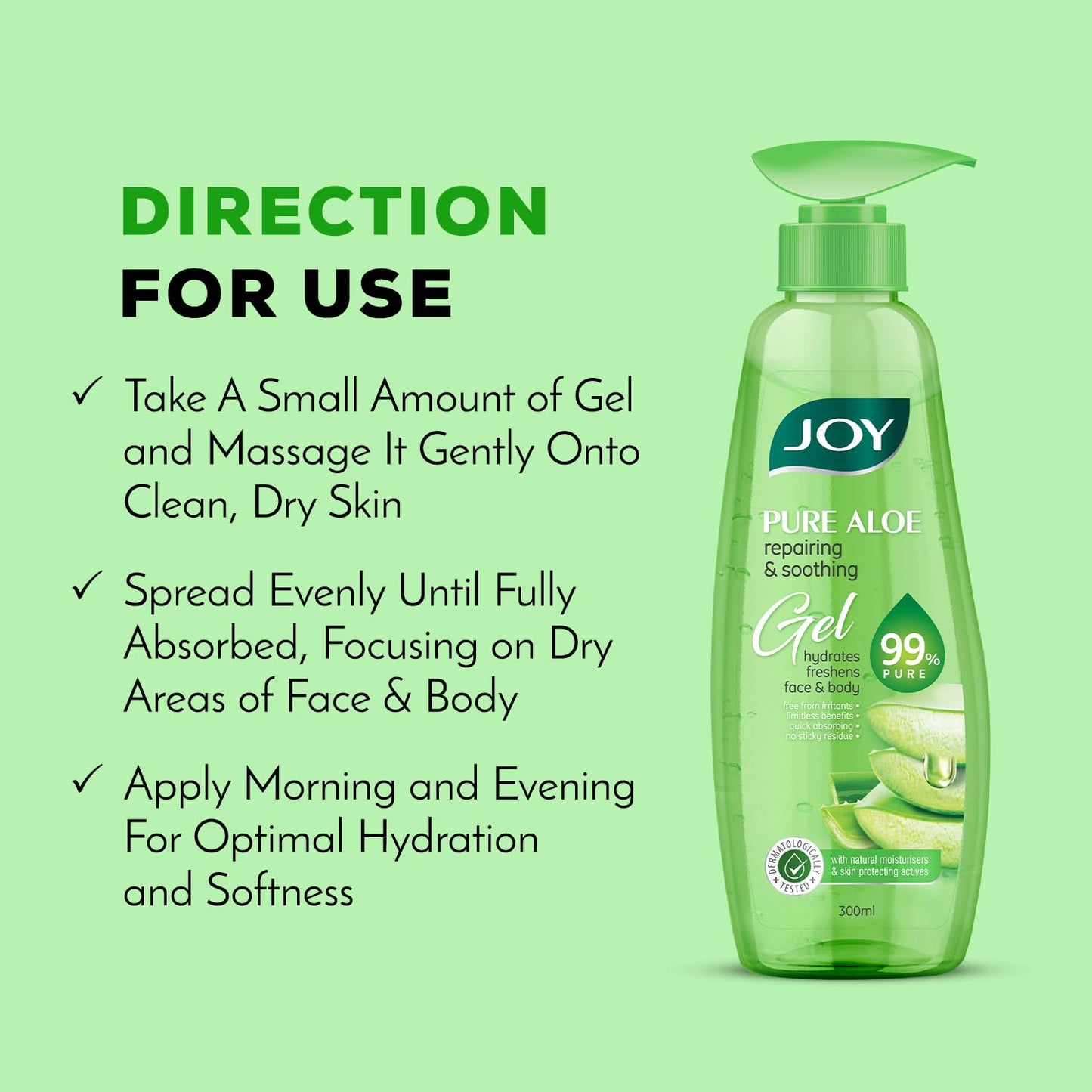 Pure Aloe Vera Gel With Pro Vitamin B5