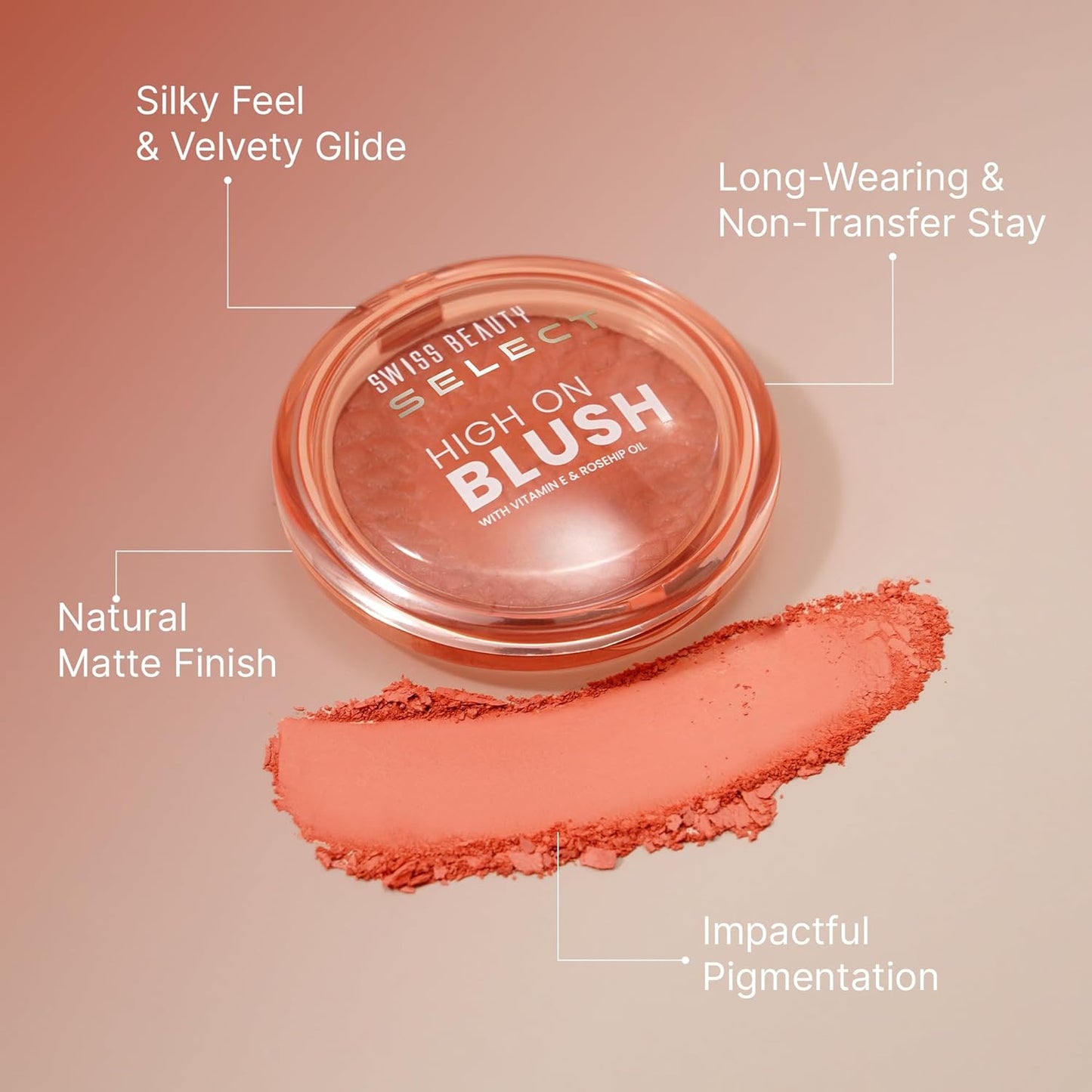 High on Blush with Natural Matte Finish