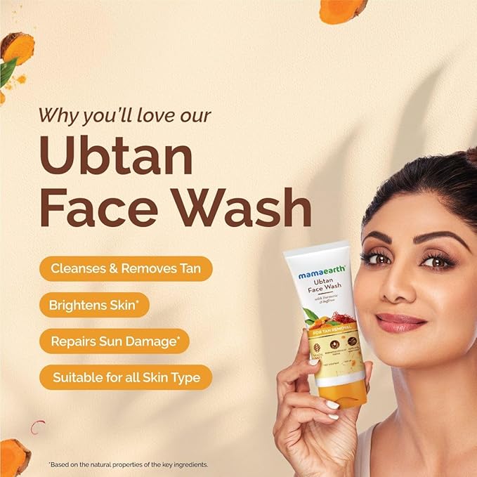 Ubtan Natural Face Wash with Turmeric & Saffron