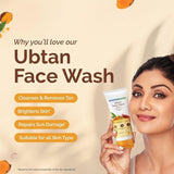 Ubtan Natural Face Wash with Turmeric & Saffron
