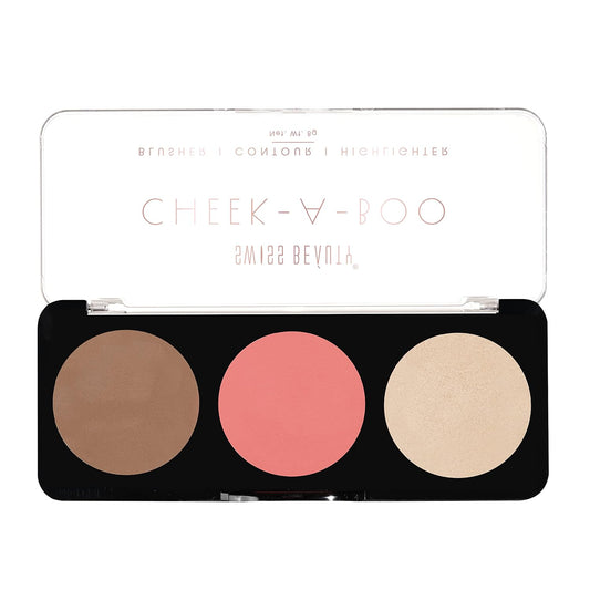 Cheek-A-Boo Face Palette with Blusher Contour Highlighter