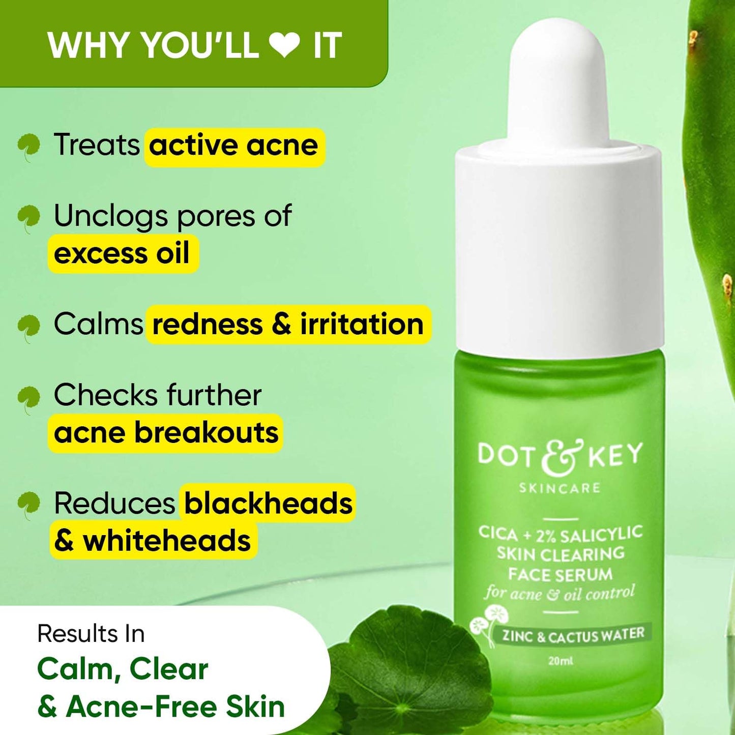 Anti Acne Serum With Salicylic Acid & Cica