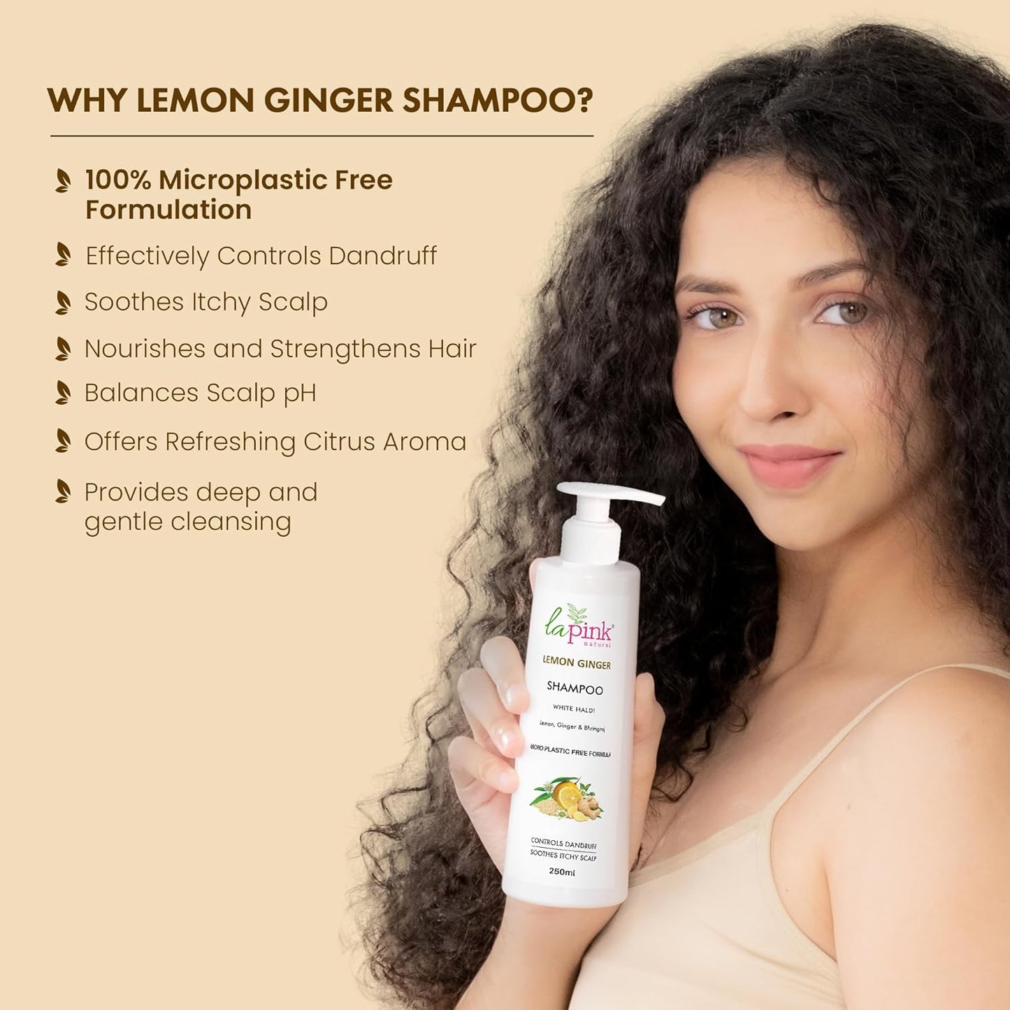 Lemon Ginger Shampoo for Dandruff Control