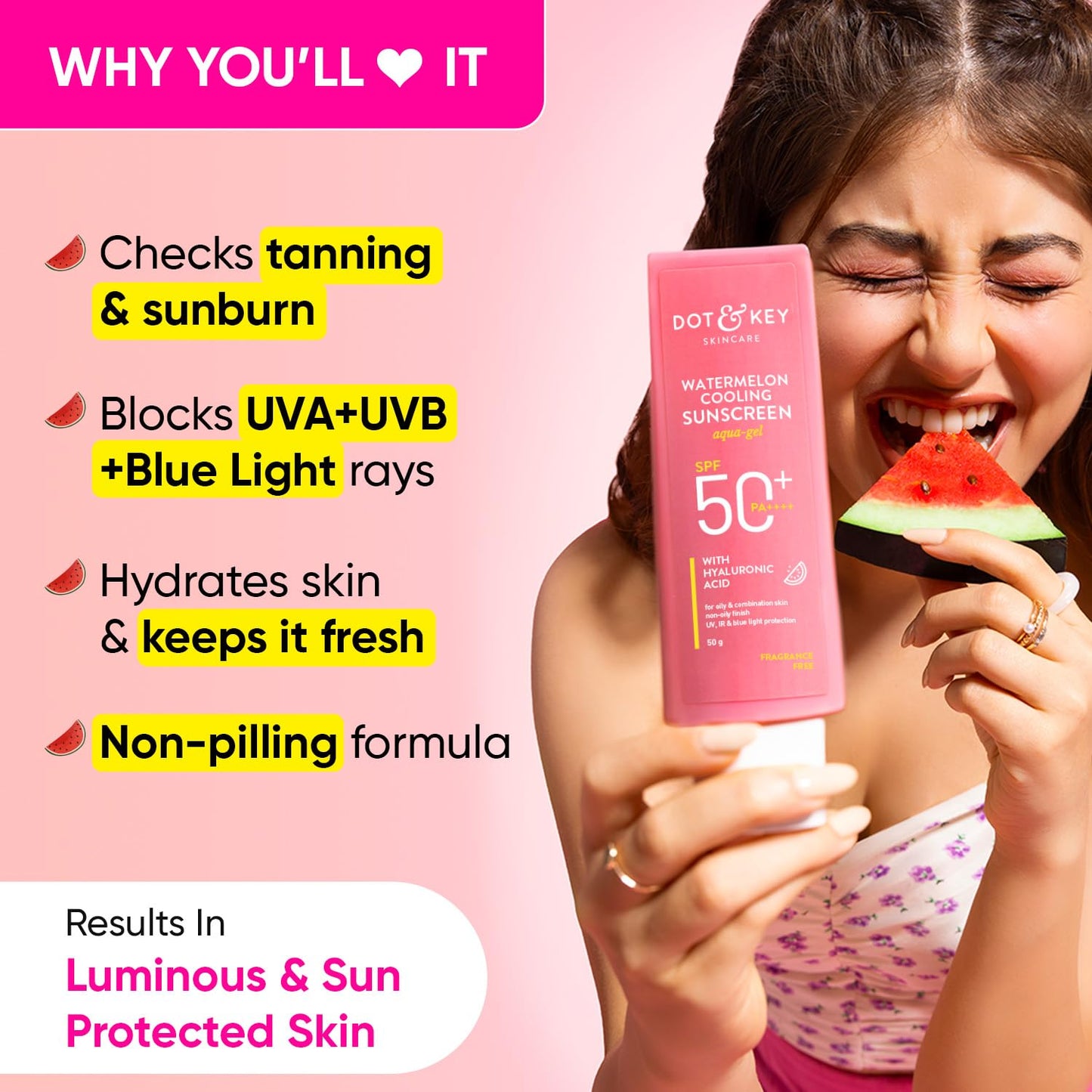 Watermelon Hyaluronic Cooling Sunscreen SPF 50 PA+++