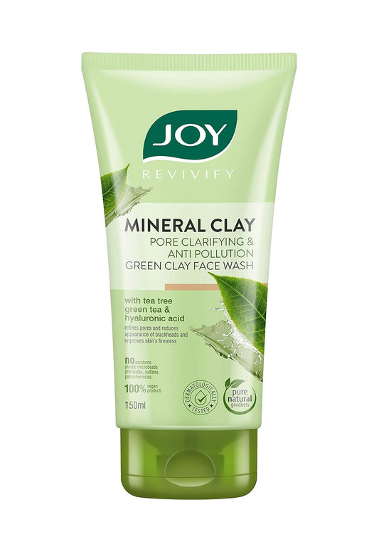 Mineral Clay Face Wash With Tea Tree & Green Tea